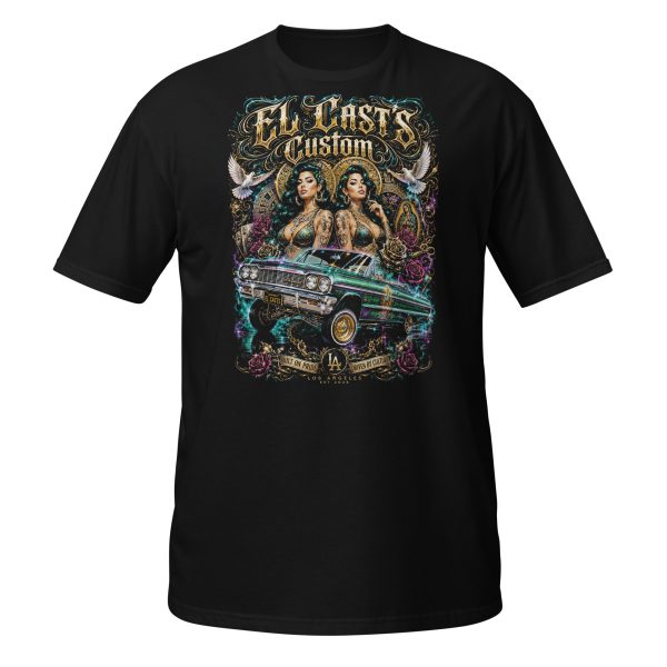 unisex-basic-softstyle-t-shirt-black-front-6a66dc5e2a098.jpg Lowrider Green Queens – El Cast's Customs