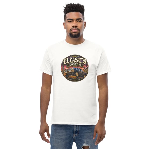 unisex-classic-tee-white-front-6a558e50359b6.jpg T-shirt « El Cast's Custom » – L'esprit Custom & Vintage