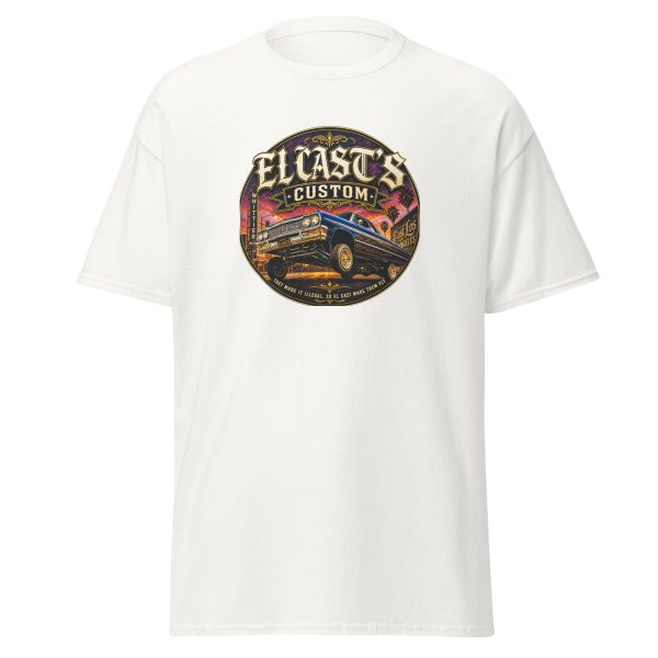 unisex-classic-tee-white-front-6a558e5038d95.jpg T-shirt « El Cast's Custom » – L'esprit Custom & Vintage